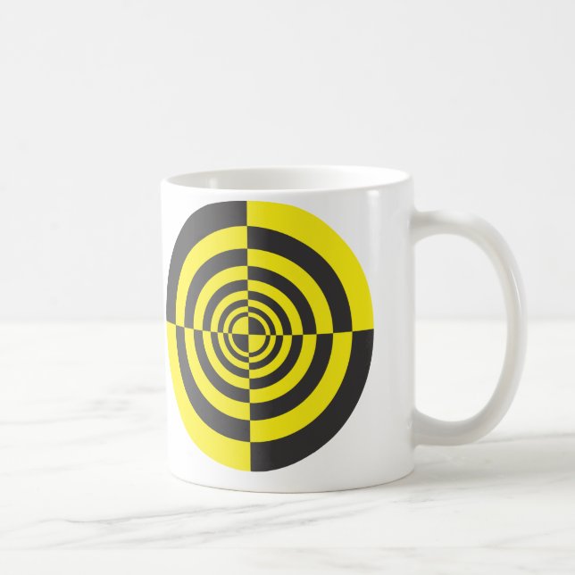 Hypnotic circles coffee mug (Right)