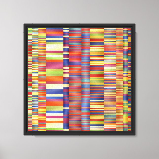 Hypnotic colours Pattern Design  Canvas Print (Front)