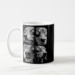 Hypnotic Dachshunds Weird Eyes Weirdcore Halloween Coffee Mug