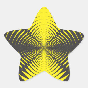 Hypnotic disc star sticker