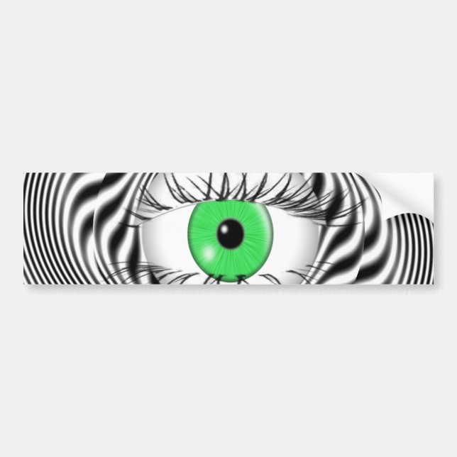 HYPNOTIC EYE - HYPNOTIST BUMPER STICKER (Front)