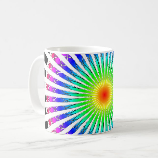 Hypnotic Flower Coffee Mug (Front Left)