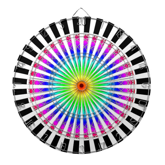 Hypnotic Flower Dartboard (Front)