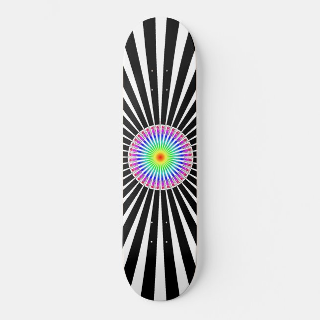 Hypnotic Flower Skateboard (Front)