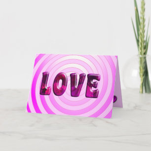 Hypnotic Love Valentines Day Greeting Card