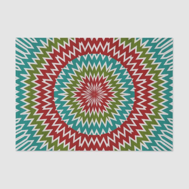 Hypnotic mandalaic flower tissue paper (Front)