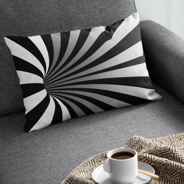 Hypnotic Optical Illusion Curved Spiral Lumbar Cushion (Creator Uploaded)