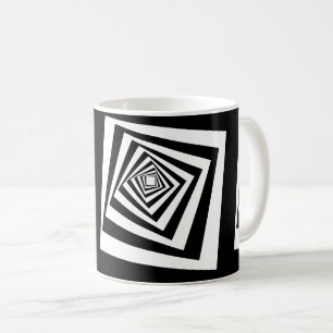 Hypnotic Optical Illusion Moving Tunnel Coffee Mug