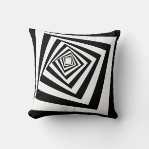 Hypnotic Optical Illusion Moving Tunnel Cushion