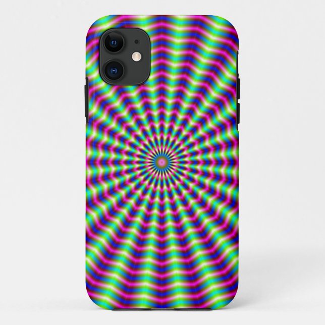 Hypnotic Rings and Beams Case-Mate iPhone Case (Back)