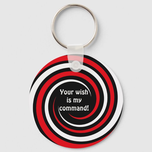 hypnotic spiral keychain (Front)