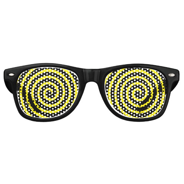 Hypnotic Swirl Retro Sunglasses (Front)