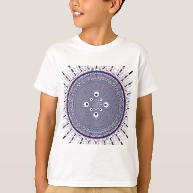 Hypnotic Symmetry: Abstract Geometric Art T-Shirt (Front)