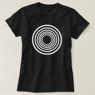 Hypnotic t shirt with psychedelic round circles