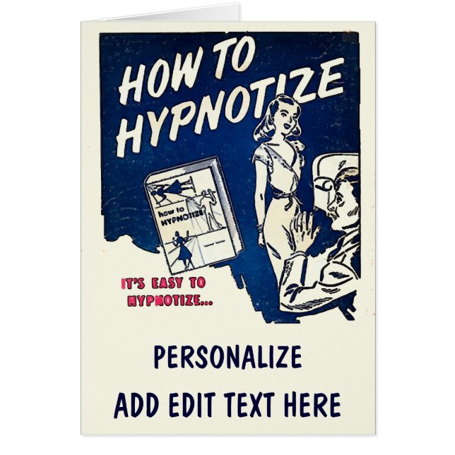 Hypnotise Comical Cards (Front)