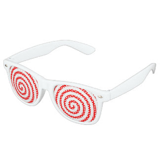 Hypnotised Red Retro Sunglasses