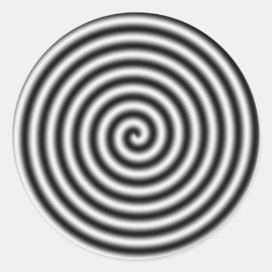 hypnotising classic round sticker