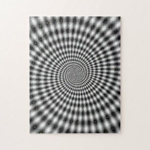 Hypnotising Optical Illusion Spiral Jigsaw Puzzle