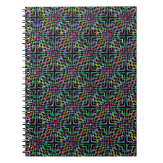 hypnotising waves of colour notebook