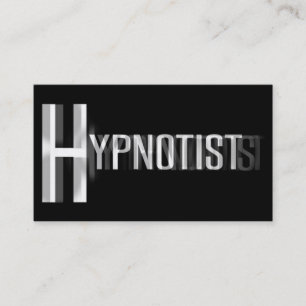 Hypnotist Blurry Word Business Card