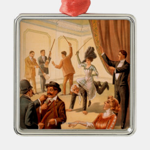 Hypnotist controlling room of People Theatre Metal Ornament