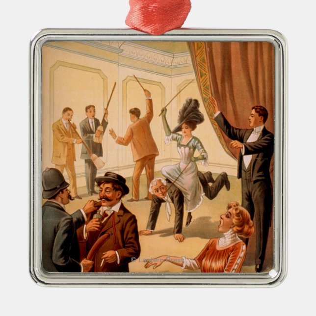 Hypnotist controlling room of People Theatre Metal Ornament (Front)