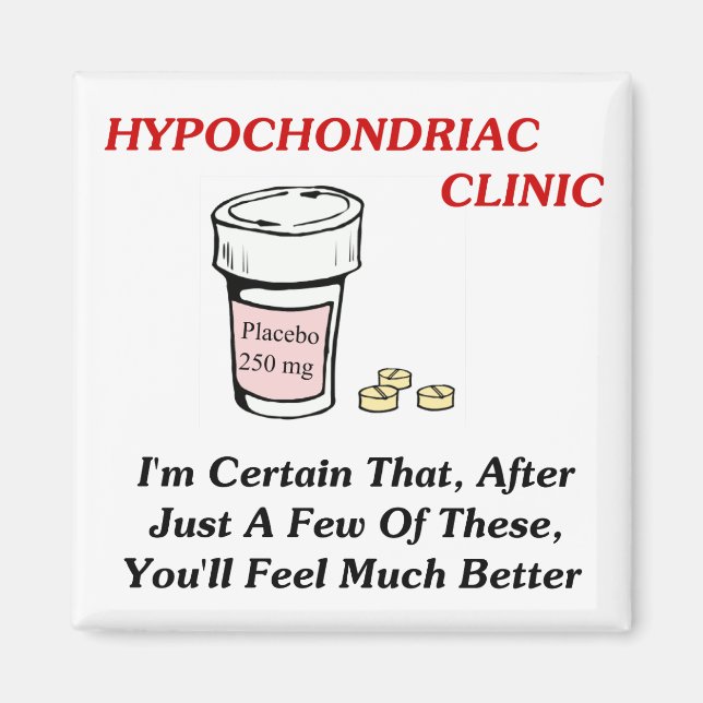 Hypochodriac Clinic Magnet (Front)