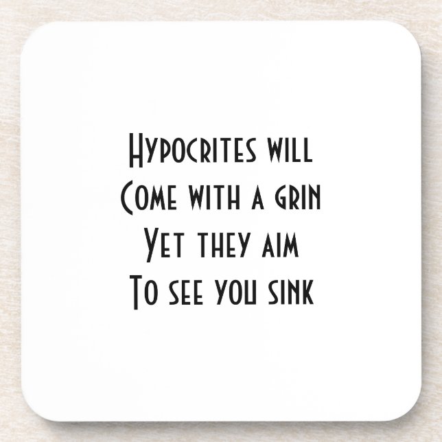 Hypocrites Coaster (Front)