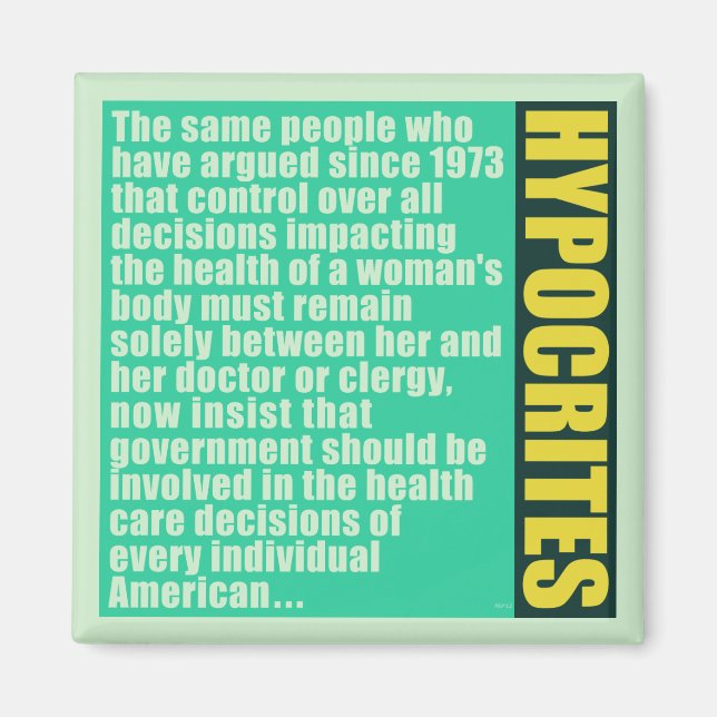 Hypocrites Magnet (Front)