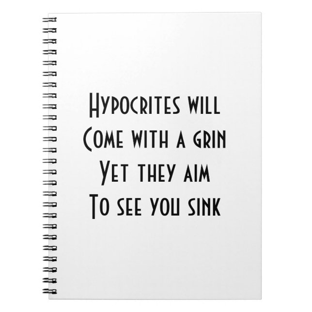 Hypocrites Notebook (Front)