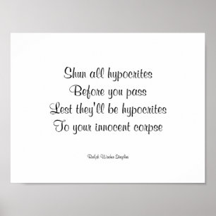 Hypocrites Poster