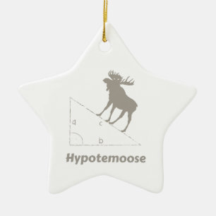 Hypotemoose Math Geek Ceramic Ornament