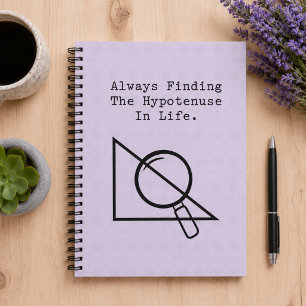 Hypotenuse Finder Math Geek Geometry Lover Fun Notebook