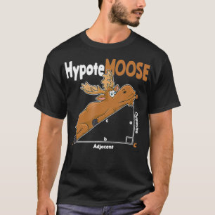 Hypotenuse Math Moose Geometry Student Teacher Gif T-Shirt