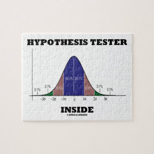 Hypothesis Tester Inside (Bell Curve Humour) Jigsaw Puzzle