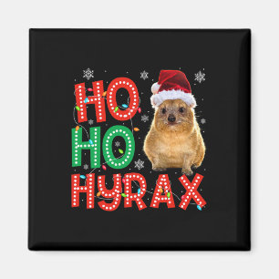 Hyraxmas Christmas Funny Cute Xmas Pajama Hyrax Magnet