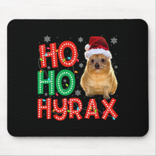 Hyraxmas Christmas Funny Cute Xmas Pajama Hyrax Mouse Pad