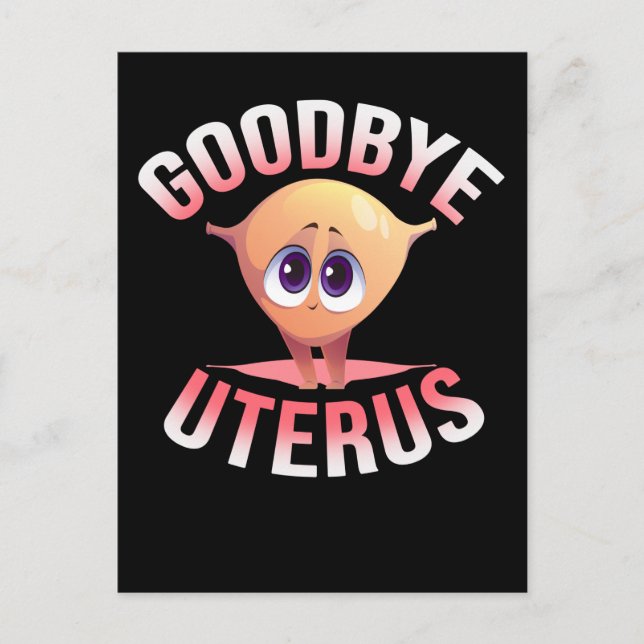 Hysterectomy Awareness Uterus Removal Flowers Postcard (Front)