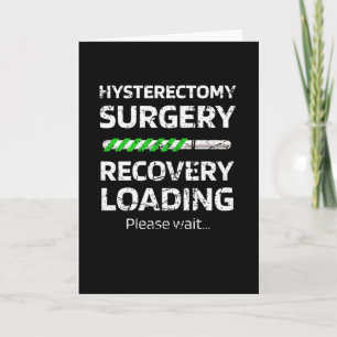 Hysterectomy Recovery   Uterus Removal Surgery Card