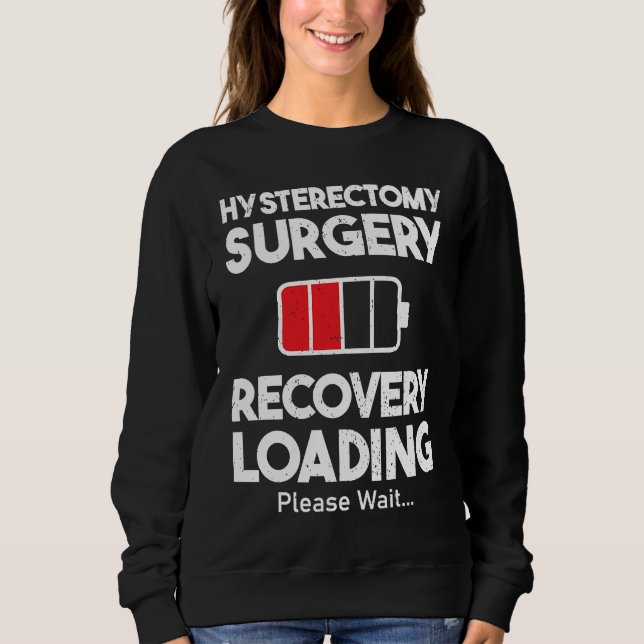 Hysterectomy Surgery Recovery Loading  Uterus Remo Sweatshirt (Front)