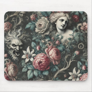 Hysteria Hides in the Blooms – Gothic Victorian Mouse Pad