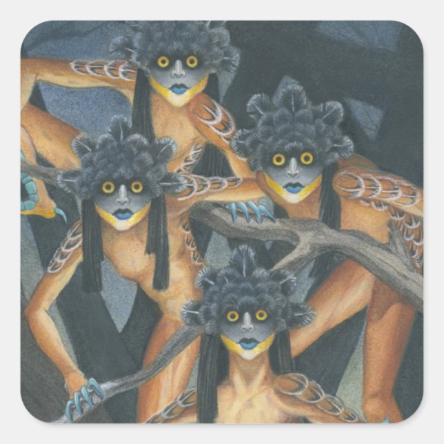 Hyter Sprites Square Sticker (Front)