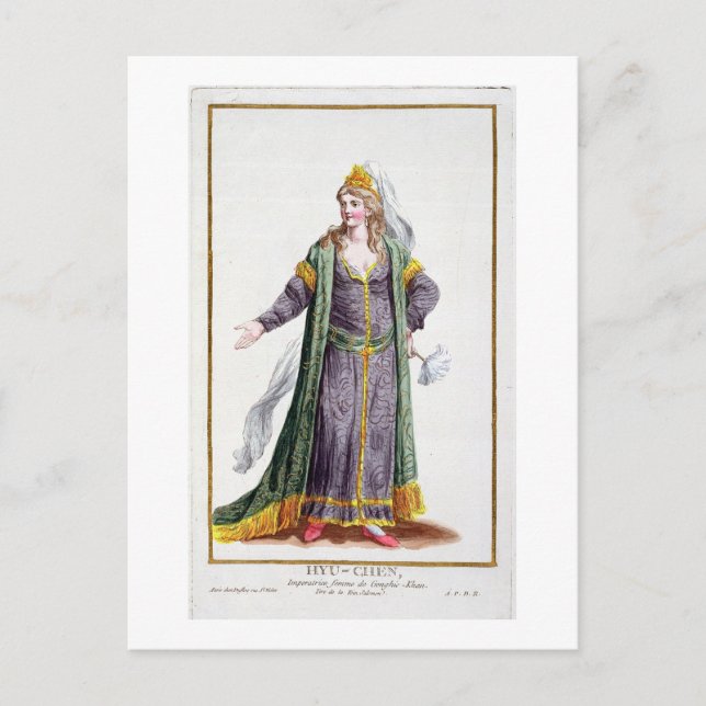 Hyu-Chen, wife of Genghis Khan, from 'Receuil des Postcard (Front)