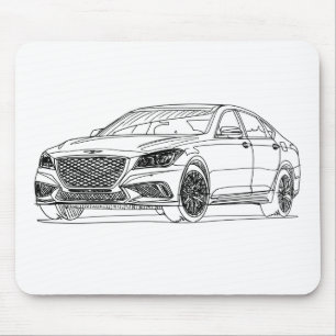 Hyu Genesis G80 2018 Mouse Pad