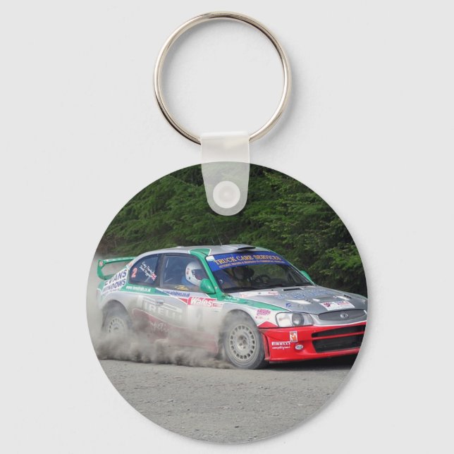 Hyundai Accent WRC Rally Car Key Ring (Front)
