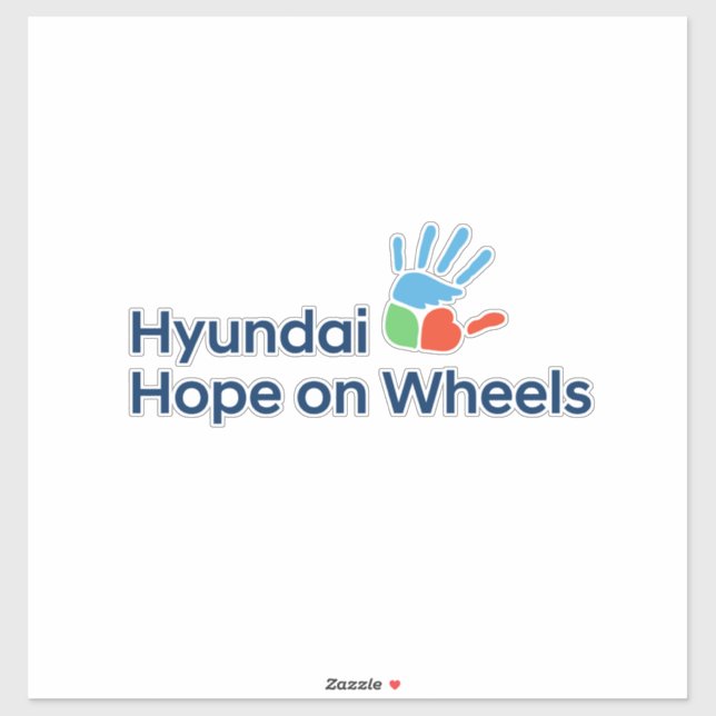 Hyundai Hope on Wheels Extra Large Sticker  (Sheet)
