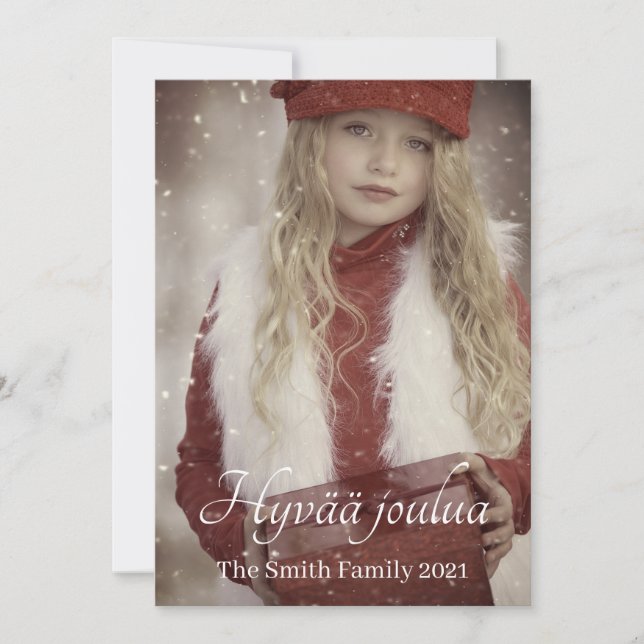 Hyvää joulua holiday card (Front)