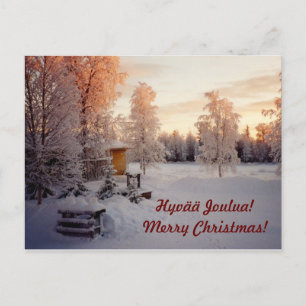 Hyvää Joulua! Merry Christmas! Holiday Postcard