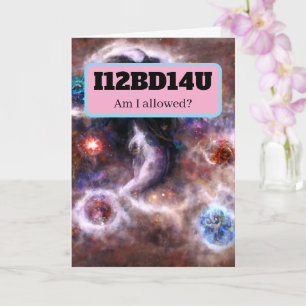 I12BD14U Nerdy Word Riddle Read Slowly Card