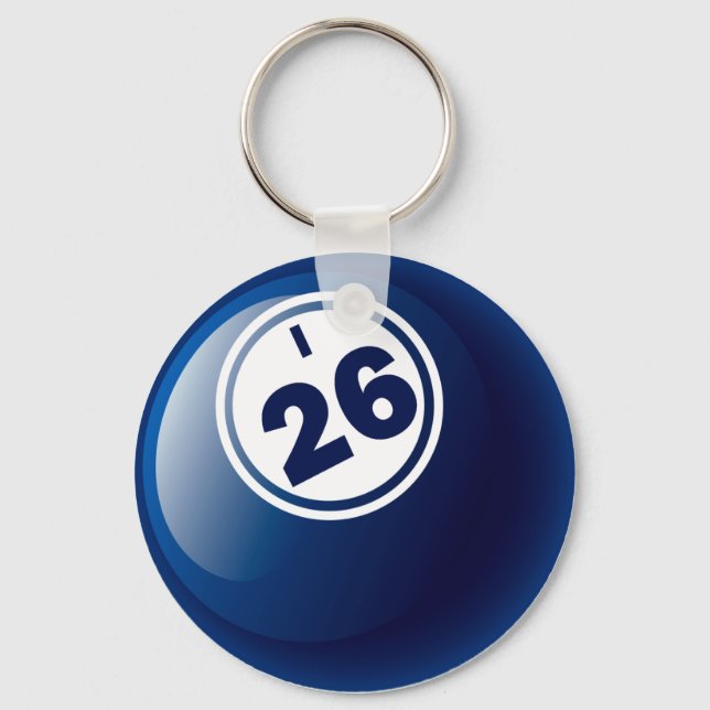 I 26 BINGO BALL KEY RING (Front)